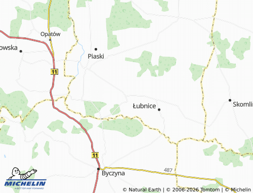 MICHELIN Wójcin map - ViaMichelin