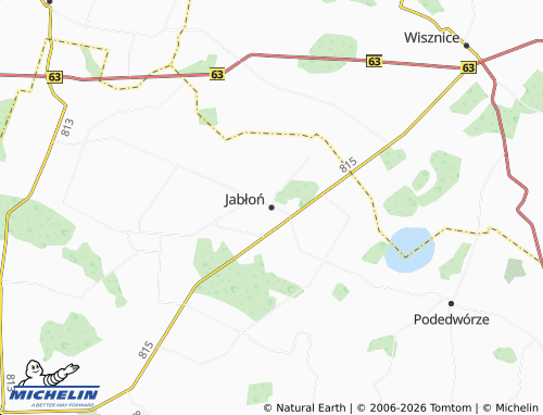 Carte MICHELIN Jabłoń - ViaMichelin