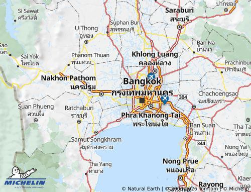 Mapa MICHELIN Amphoe Phutthamonthon - ViaMichelin