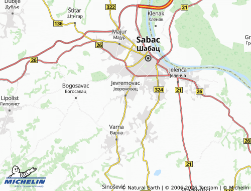 Carte MICHELIN Jevremovac - ViaMichelin