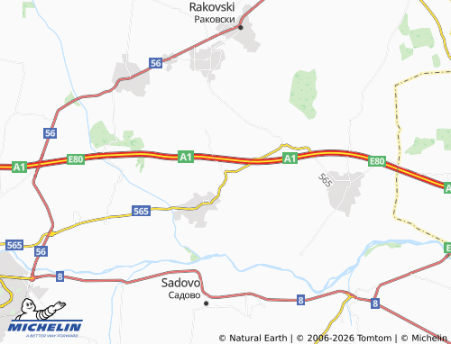 Mapa MICHELIN Manolsko Konare - ViaMichelin