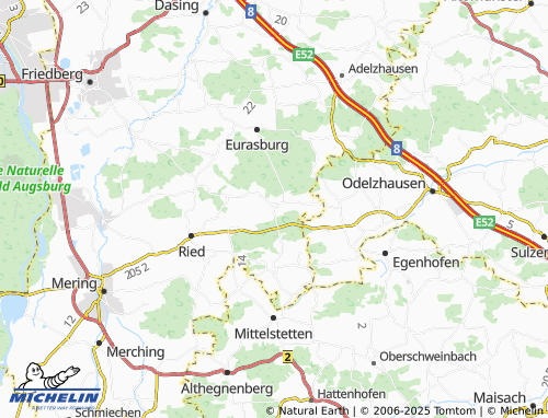 Kaart MICHELIN Eismannsberg - ViaMichelin