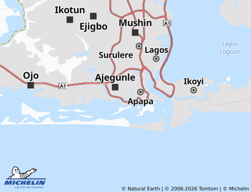 MICHELIN Olodi-Apapa map - ViaMichelin
