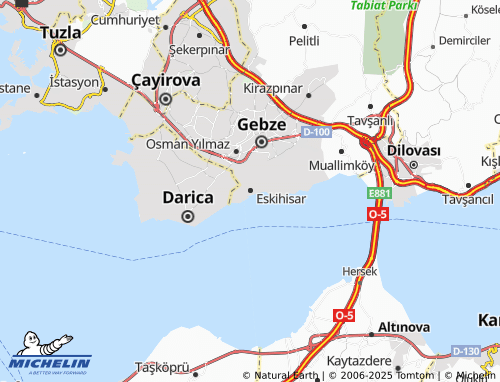 MICHELIN Eskihisar map - ViaMichelin