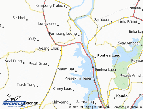 Mapa MICHELIN Phsar Daek - ViaMichelin