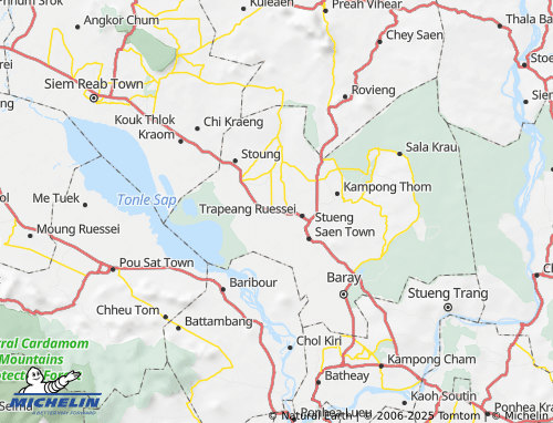 Carte MICHELIN Kampong Svay - ViaMichelin