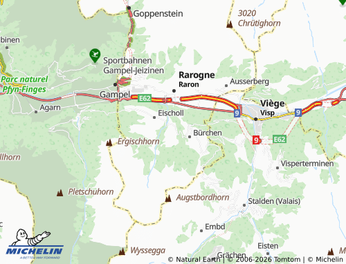 Mapa MICHELIN Unterbäch - ViaMichelin