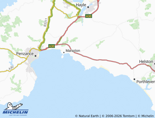 Carte MICHELIN Perranuthnoe - ViaMichelin