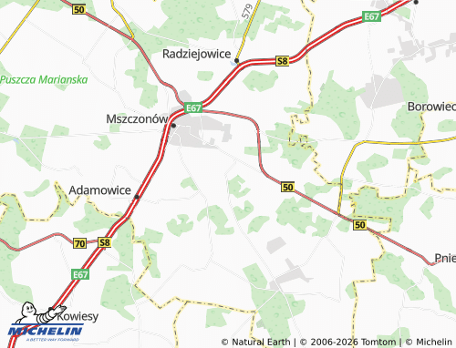 MICHELIN Badowo-Dańki map - ViaMichelin
