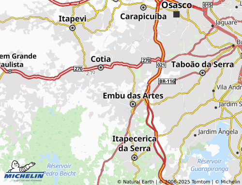 MICHELIN Jardim Indaia map - ViaMichelin
