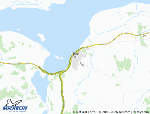 Carte MICHELIN Nibe - ViaMichelin