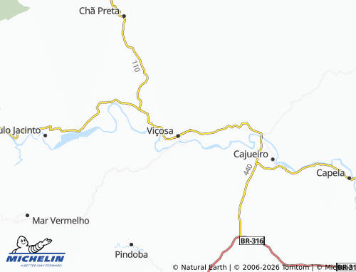 MICHELIN Viçosa map - ViaMichelin