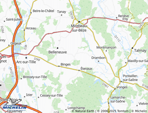 Carte MICHELIN Trochères - ViaMichelin