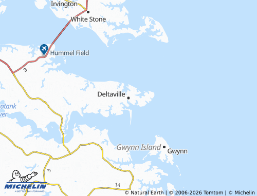 Carte MICHELIN Deltaville - ViaMichelin