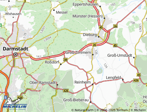 Mapa MICHELIN Gundernhausen - ViaMichelin