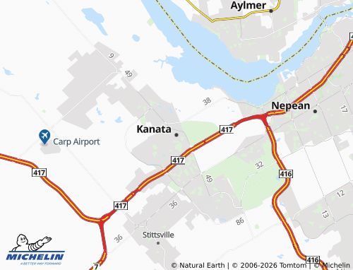 Kaart MICHELIN Kanata - ViaMichelin