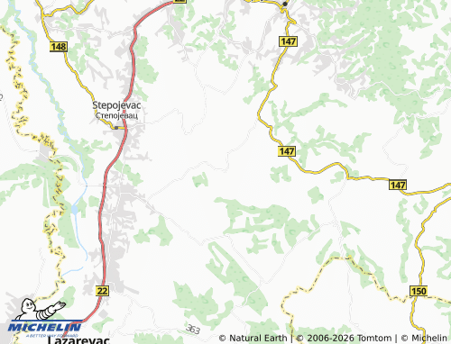 Carte MICHELIN Arnajevo - ViaMichelin