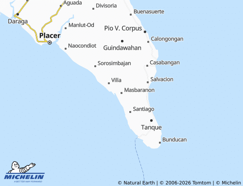 MICHELIN Masbaranon map - ViaMichelin