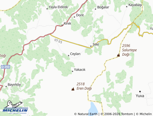 Mappa MICHELIN Temel - ViaMichelin