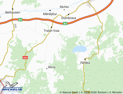 MICHELIN Surducu Mic map - ViaMichelin