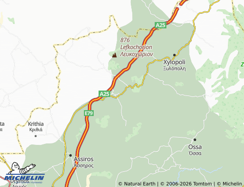 Mapa MICHELIN Dorkada - ViaMichelin