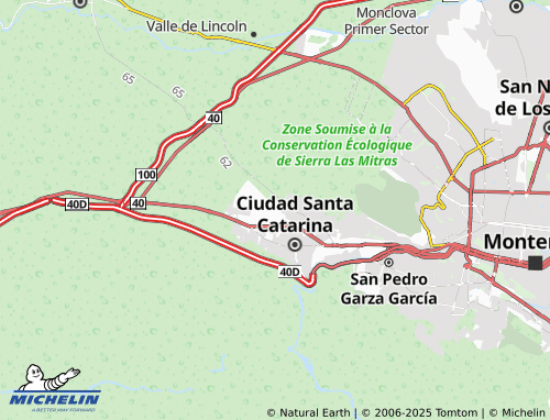 MICHELIN Parque Industrial Santa Catarina map - ViaMichelin