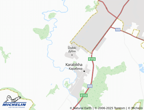 MICHELIN Dubki map - ViaMichelin