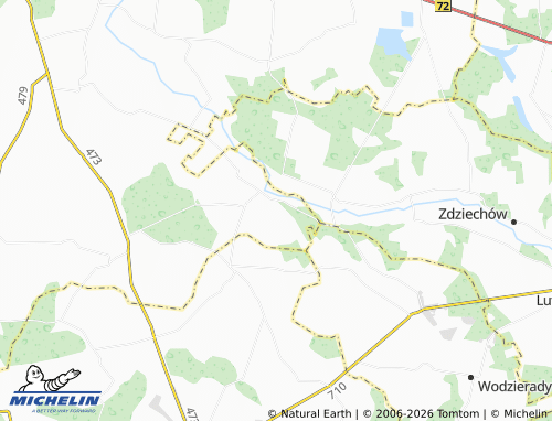 MICHELIN Małyń map - ViaMichelin