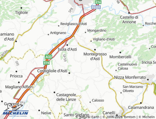 Mapa MICHELIN Tana Bassa - ViaMichelin