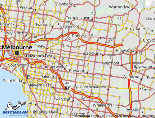 Mappa MICHELIN Surrey Hills - ViaMichelin