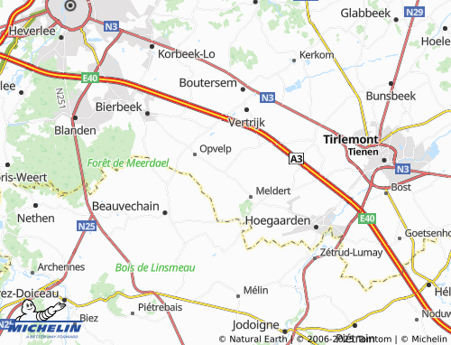 MICHELIN Honsem map - ViaMichelin