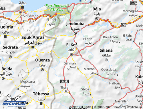 Mappa MICHELIN al-Kaf - ViaMichelin