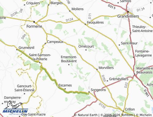 Carte MICHELIN Loueuse - ViaMichelin