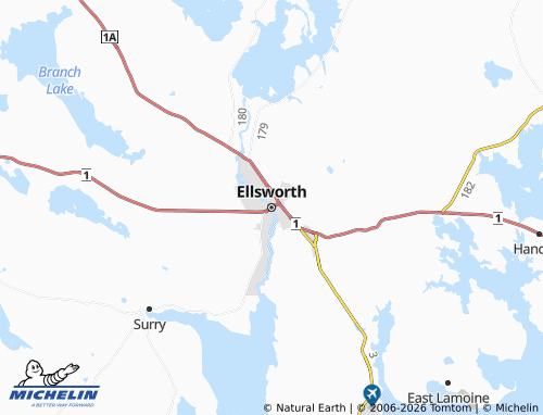 Carte MICHELIN Ellsworth - ViaMichelin