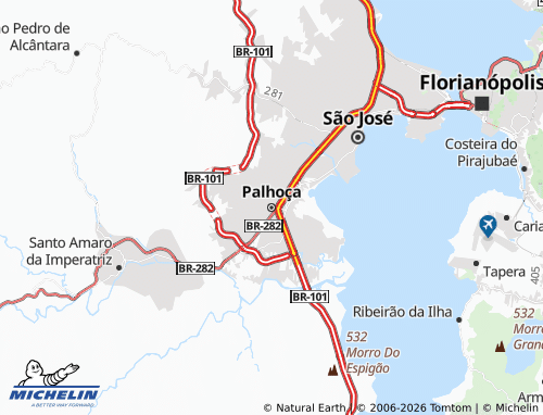 Mapa MICHELIN Palhoça - ViaMichelin