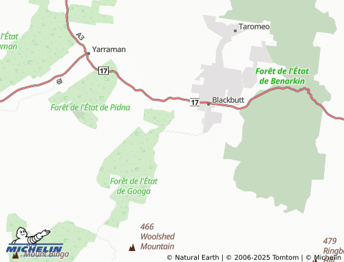 MICHELIN-Landkarte Blackbutt South - ViaMichelin