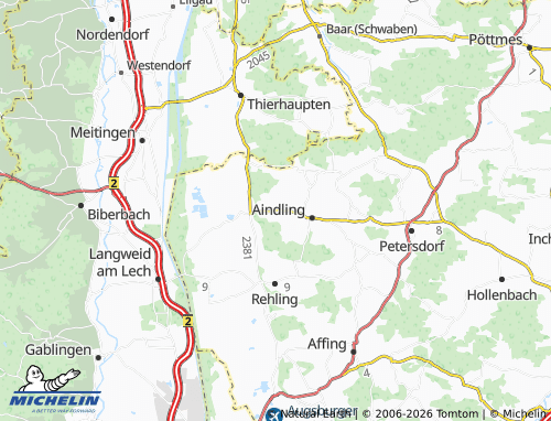 Mappa MICHELIN Todtenweis - ViaMichelin