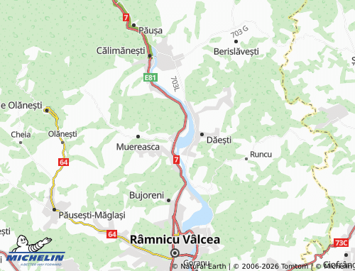 MICHELIN Gura Văii map - ViaMichelin