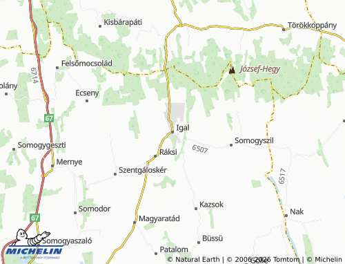 Mapa MICHELIN Igal - ViaMichelin
