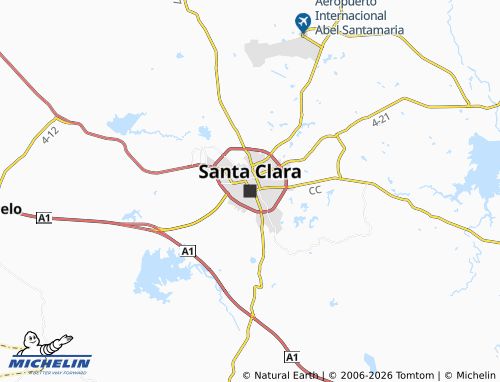 MICHELIN Santa Clara map - ViaMichelin