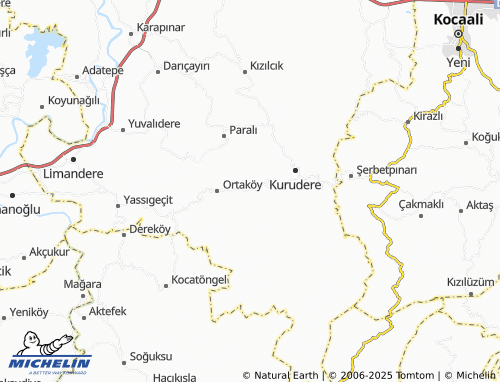 MICHELIN Yenidoğan map - ViaMichelin