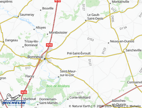 MICHELIN-Landkarte Mézières - ViaMichelin