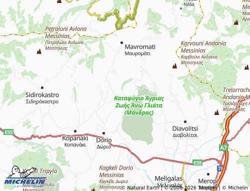 MICHELIN Psari map - ViaMichelin