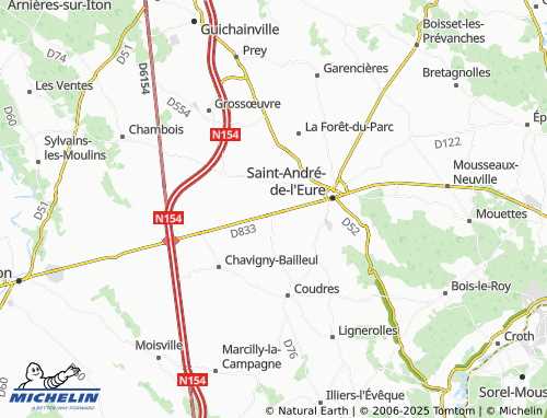 Kaart MICHELIN Les Authieux - ViaMichelin