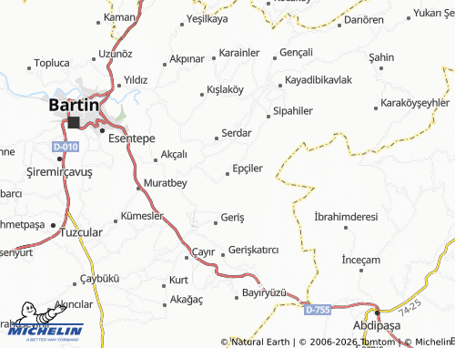 Carte MICHELIN Epçiler - ViaMichelin