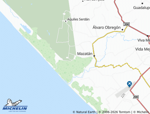 MICHELIN Adolfo Ruiz Cortines map - ViaMichelin