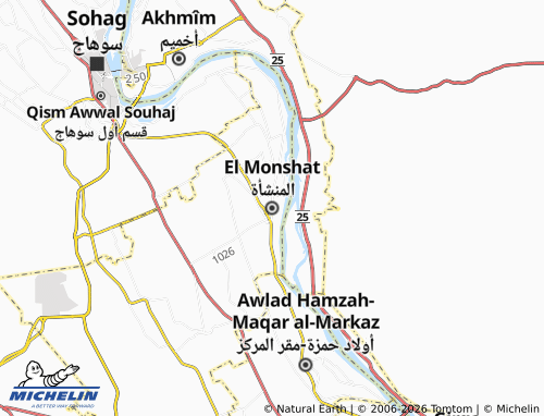 Mappa MICHELIN al-Munsha'ah - ViaMichelin