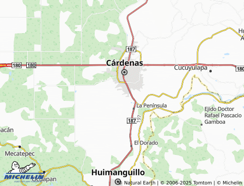 MICHELIN Río Seco y Montaña Segunda Sección map - ViaMichelin
