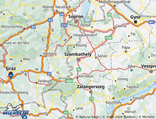 MICHELIN Vas map - ViaMichelin