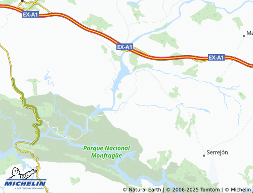 MICHELIN La Herguijuela map - ViaMichelin